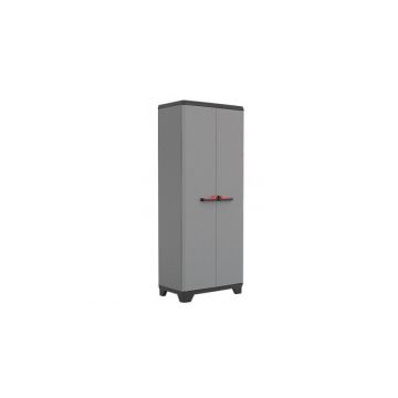 Dulap inalt Keter Stilo cu 3 polite, inaltime 173 cm, gri Dulap inalt Keter Stilo cu 3 polite, inaltime 173 cm, gri