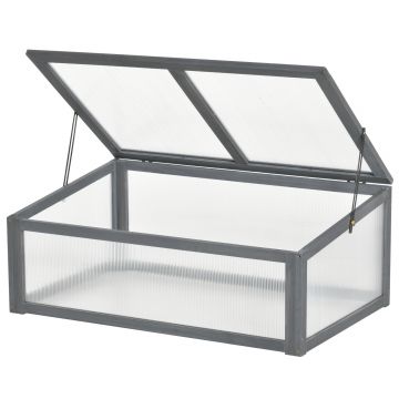 Outsunny Mini Seră, Mică Seră pentru Grădină, cu Plăci PC, Bună Penetrare a Luminii, 100L x 65B x 40H cm | Aosom Romania